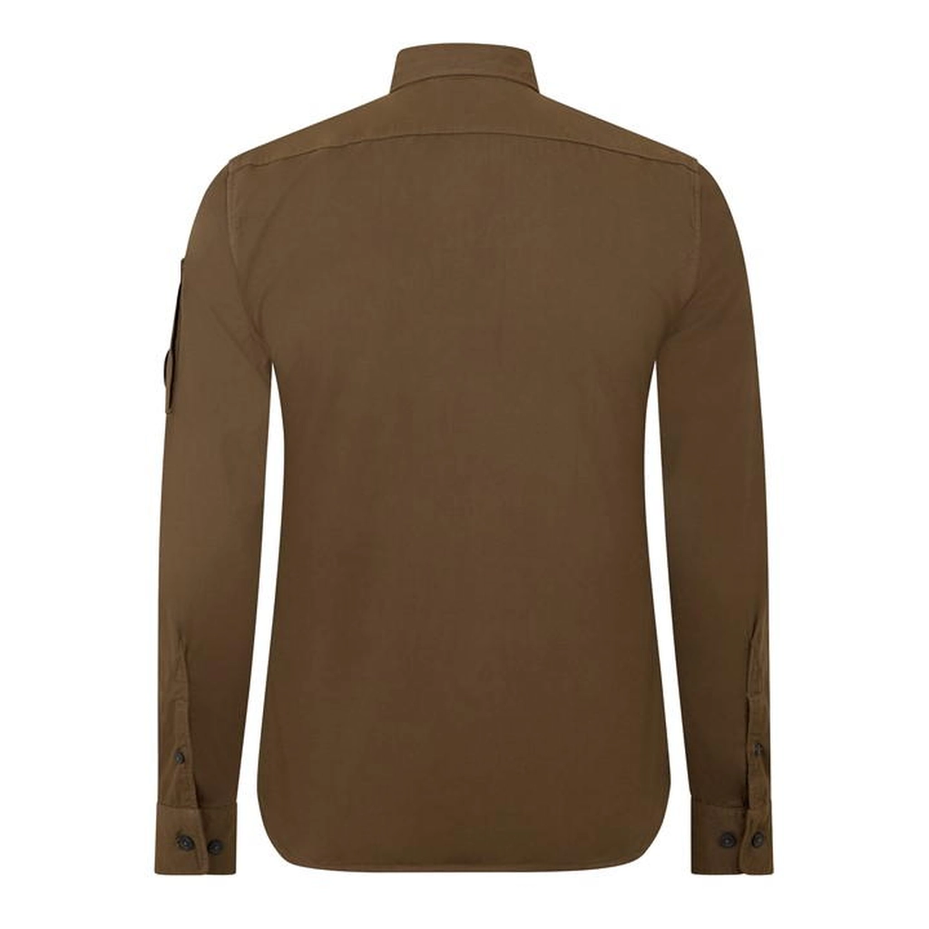CP Company Lens Double Chest Shirt - Brown